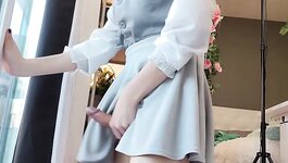 Most beautiful amateur tgirl jerks her delicious cock on webcam