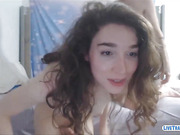 Absolutely stunning amateur tgirl gets fucked live on webcam