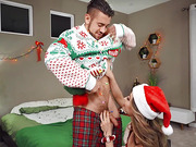 Sexy shemale Korra Del Rio getting pounded on Christmas