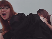 TS Sammi Smith getting fucked by petite tgirl Chelly Charms