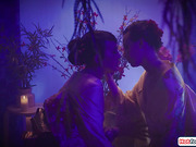 Asian ts geisha Kasey Kei gets a footjob