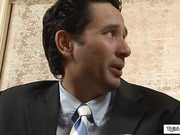 Shemale babysitter Amy Daly anal reamed