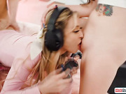 Gamer roommates distracted by tgirl cock