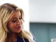 TS Gracie Jane makes asian lawyer squirt