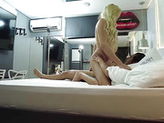 Smoking hot Latina tranny Bella Salvatore fucks guy and gets fucked