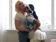 Busty ts Lucy Hart bangs gf April Olsen