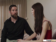 Tgirl Ava Holt want stepdads dick in ass