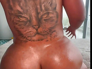 Chubby tranny gets her big ass heavily plowed