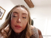 Beautiful young shemale gets her tattooed butt fucked by black cock