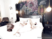 Hot tgirl takes big white cock