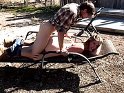 Beautiful TS babe Zoey Taylor and her lover fuck each other