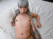 Shemale beauty Itzel Saenz gets pounded in POV