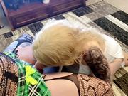 Horny lesbian shemales fuck bareback