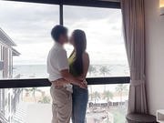 Busty Japanese tgirl gets fucked in a hotel room