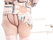 modeling and posing my new girly clothes