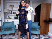 Hot Asian ladyboy and young stud enjoy mutual anal fuck