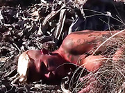 Horny Danni caught by the cowboy