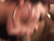 Hot tranny in wild sucking and fucking threesome