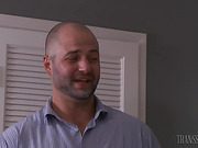 Beautiful tgirl Gina Hart fucks guy