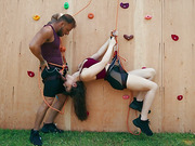 Hot shemale climber Rana Katana takes it deep in her ass