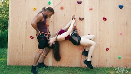 Hot shemale climber Rana Katana takes it deep in her ass