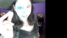 crazy witch DaniTheCutie fucks herself on Halloween night