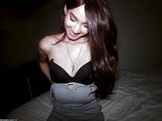 Ladyboy - Grey Dress Red Panties Cum On Cock Bareback