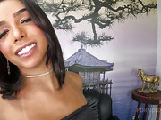 Pretty tranny Manuella moans while getting her huge ass barebacked