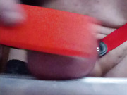 testicle torture with brush