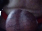 testicles rubbing on table