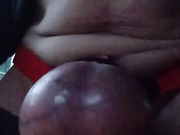 testicles rubbing on table