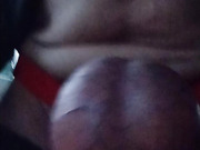 testicles rubbing on table