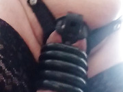 small black chastity device with black belt