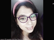 hot tgirl DaniTheCutie tries holding in a dildo but it falls right off