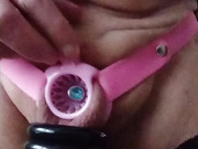 new chastity fish basket pink with penis plug in piss hole 2