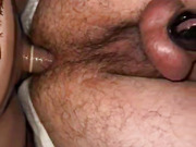 Shemale fucks her chastity slave