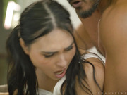 Shemale beauty Ember Fiera gets her juicy ass railed hard