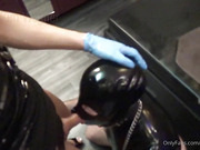 Shemale mistress dominate her sex slave