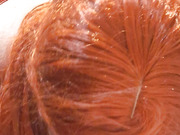 Horny redhead gay crossdresser fucks dildo