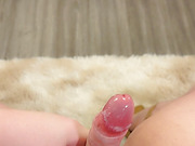 shemale Janice strokes her creamy cock