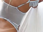 Guy fucks beautiful Latina tranny Bella Salvatore bareback