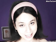 cute tgirl DaniTheCutie painfully fucks herself with a weird dildo