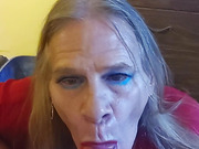 Marsha sucking a gorgeous hard throbbing cock