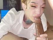 Slutty petite shemale receives deep anal impaling from her date