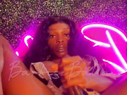 Stroking Her Big Hard Dick