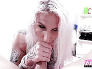 Small cock shemale fucked raw in POV