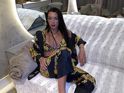 Hung tranny fucks and facials sissy maid