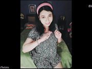 Pretty tranny DaniTheCutie greases herself up in this fun casual JOI