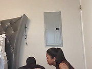 TS Brianna tops submissive black guy