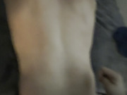 Amateur gets fucked by shemale balls deep in homemade video and cums